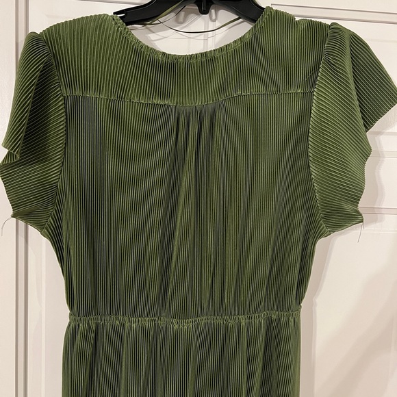 BalticBorn Athena Pleated Maxi Dress in Fern - Picture 6 of 10